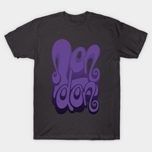 London lettering art - ultra violet T-Shirt